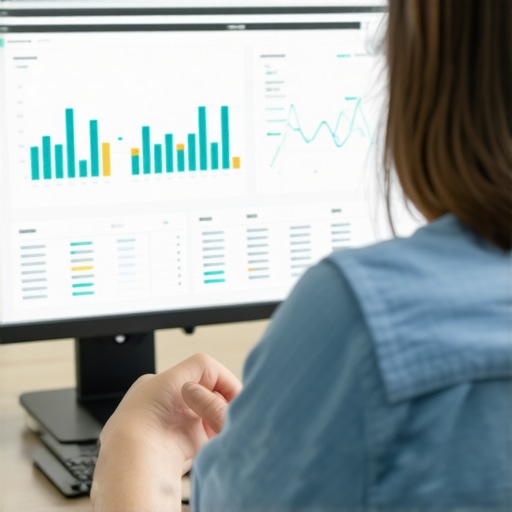 Person reviewing local SEO metrics on a computer