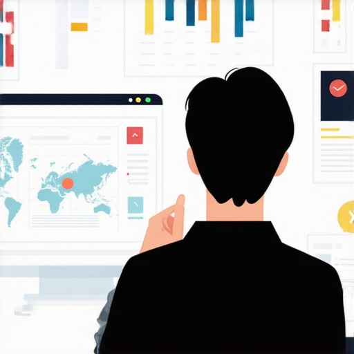 Person reviewing local SEO analytics on a laptop with charts and Google Maps