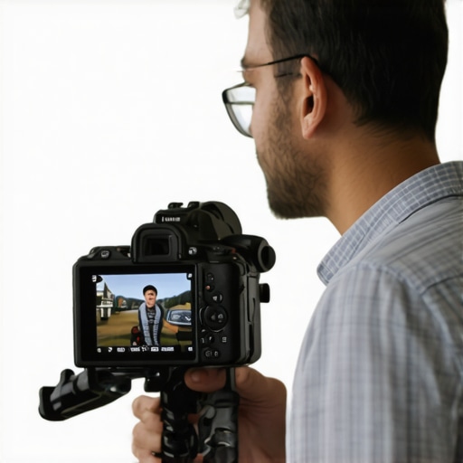 Business owner recording a promotional video for Google Business Profile to boost visibility.