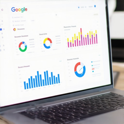 Business owner editing Google profile on laptop