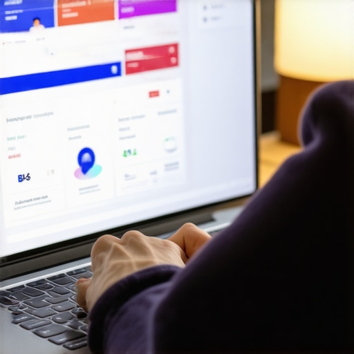 Person reviewing Google Profile metrics on laptop to improve local SEO in 2026.