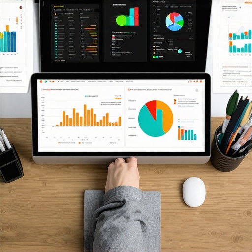 Digital Marketer Using SEO Tools A person reviewing local SEO metrics on a computer screen.