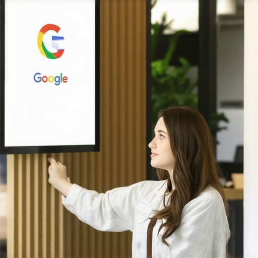 Business owner optimizing Google Business Profile on computer