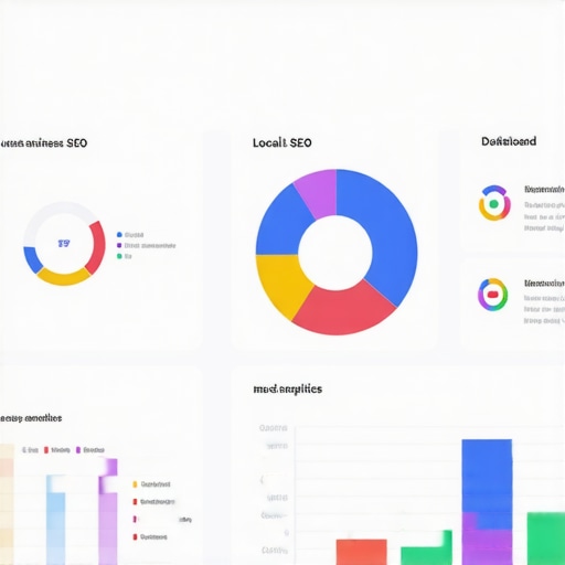 Dashboard displaying local SEO analytics and Google profile metrics