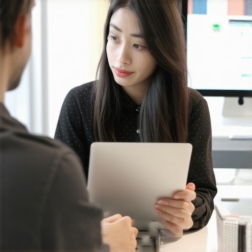 Specialist analyzing local SEO signals and Google profile data for improved shop visibility.